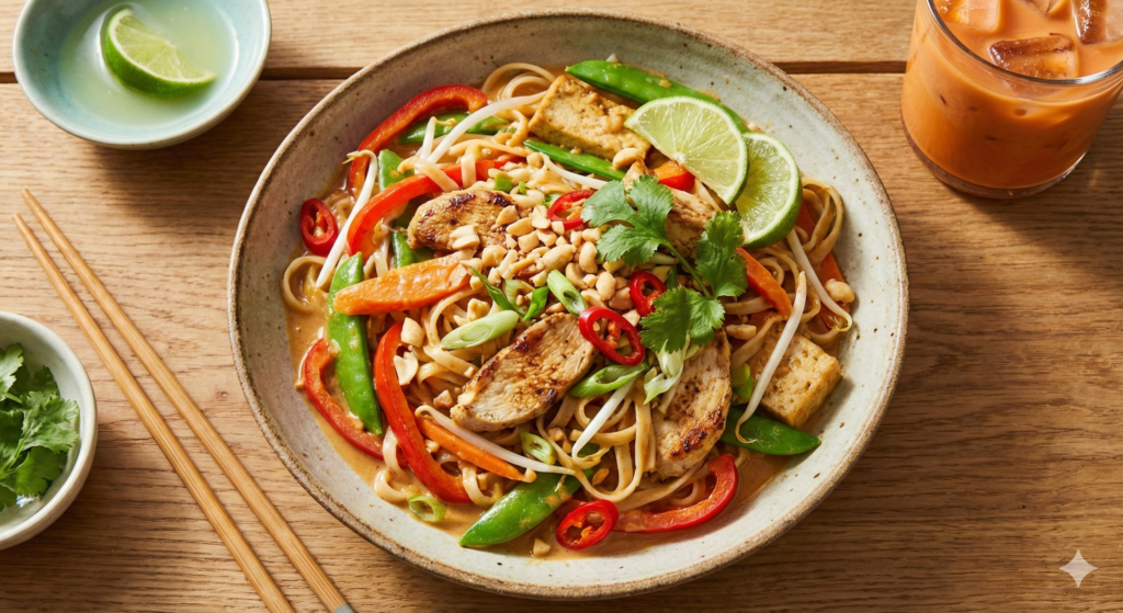 Thai-Inspired Peanut Noodle Stir-Fry