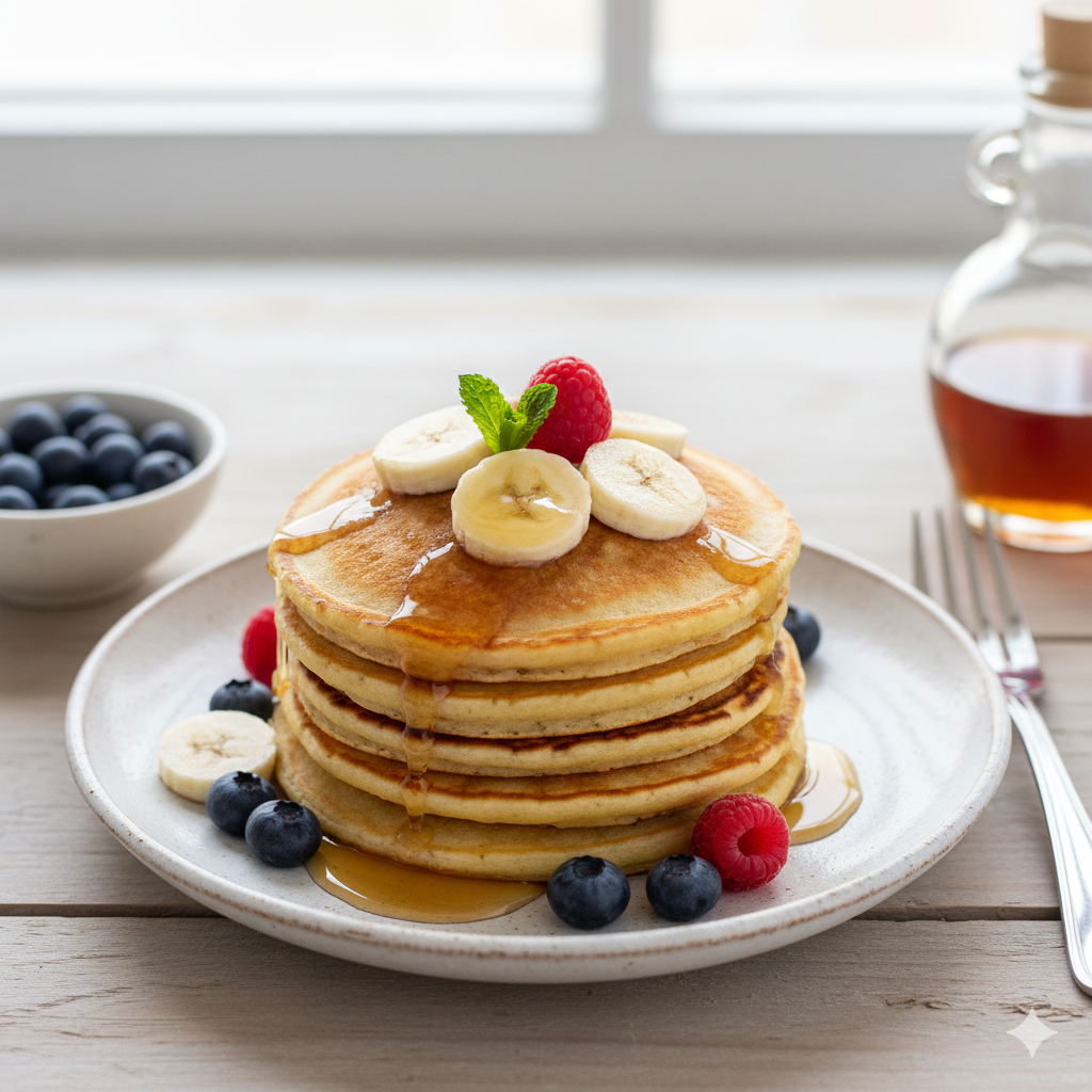 Two-Ingredient Healthy Banana Pancakes