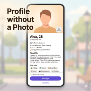 What happens when you use dating apps without a profile picture