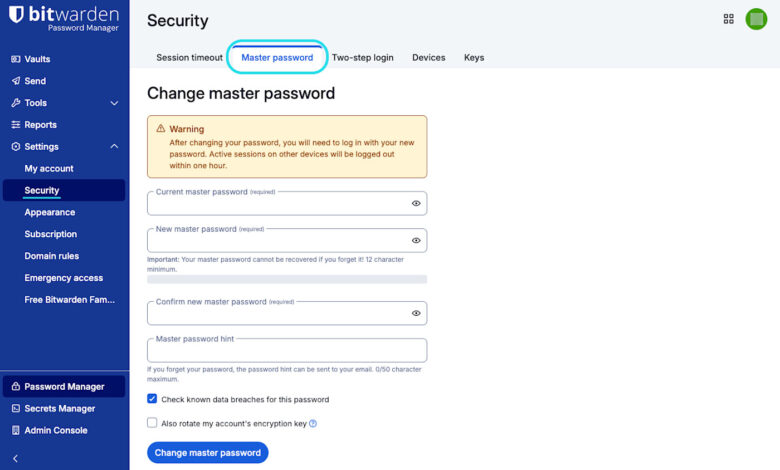 What Happens If You Forget Your Bitwarden Master Password?