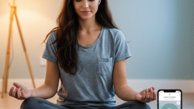 Aplicativo para sua saúde e bem-estar, Headspace. Aplicativo de meditação
