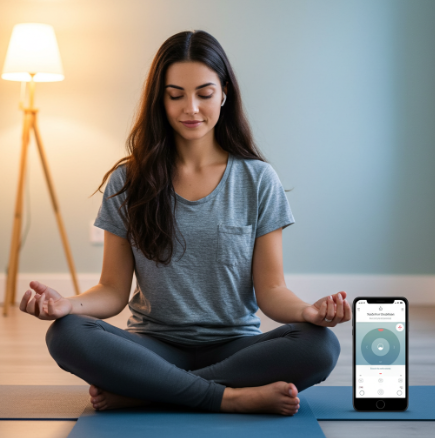 Aplicativo para sua saúde e bem-estar, Headspace. Aplicativo de meditação