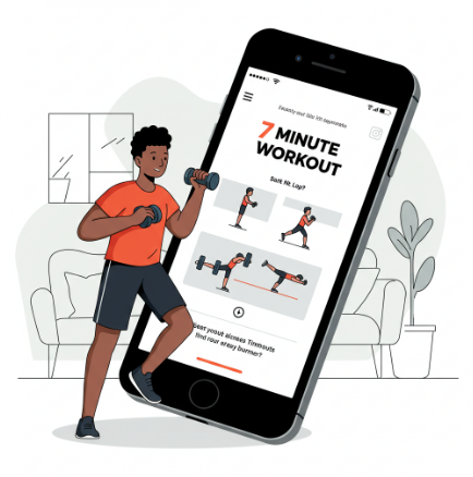Aplicativo para exercicios rapidos, 7 Minute Workout