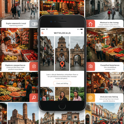 O Withlocals é um aplicativo de turismo colaborativo que permite que viajantes se conectem diretamente com moradores locais.